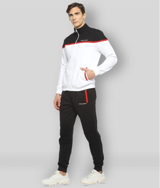 OFF LIMITS - Multicolor Fleece Regular Fit Colorblock Mens Sports Tracksuit ( Pack of 1 ) - 2XL