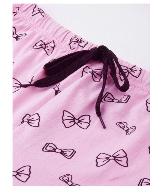 Quarantine Pink Cotton Trackpants - XS