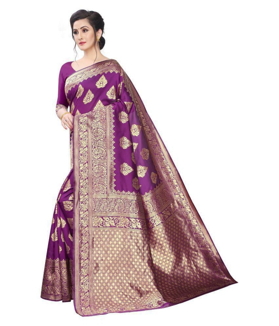 ofline selection - Multicolor Jacquard Saree With Blouse Piece (Pack of 1)