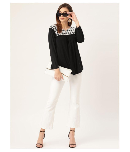 Rute Crepe Regular Tops - Black - 3XL