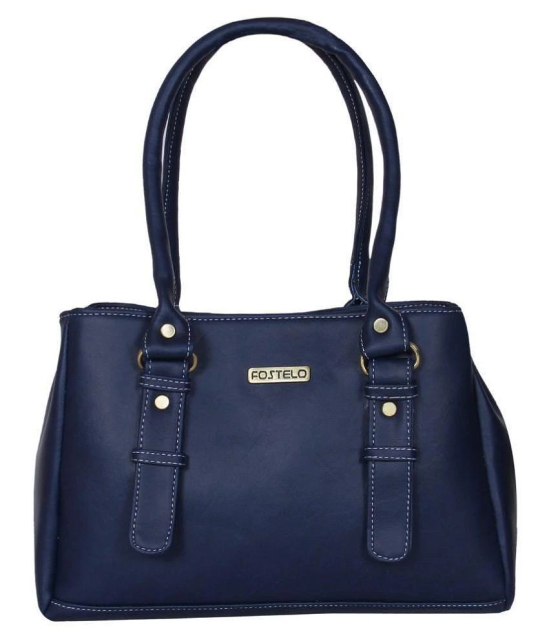 Fostelo - BLUE Fabric Shoulder Bag - Blue