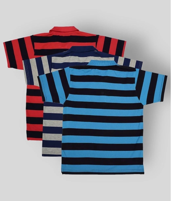 NEUVIN - Multicolor Cotton Boys Polo T-Shirt ( Pack of 3 ) - None