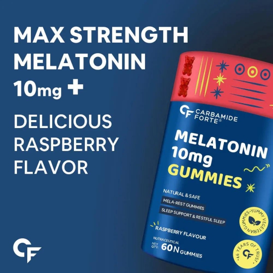 Ayurhill CF Melatonin 10mg Gummies for Better Sleep | Sleep Supplement - 60 Veg Gummies