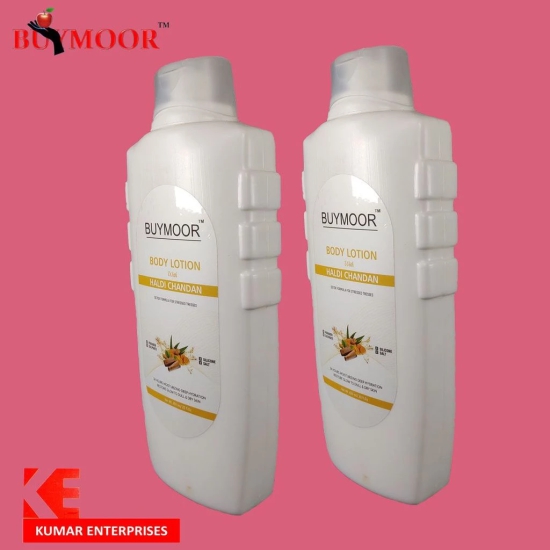 BUYMOOR Haldi Chandan Deep Nourishing Skin Brightening Body Lotion Men & Women 650 ML.Pack of 2.