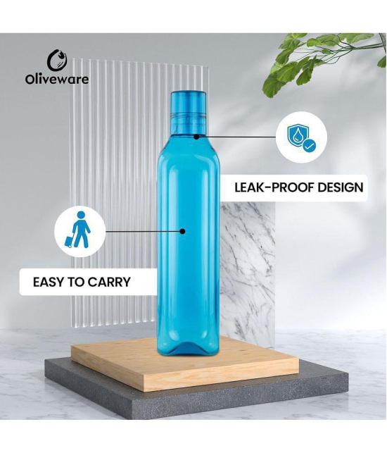 Oliveware Blue Water Bottle 1000 mL ( Set of 3 ) - Blue