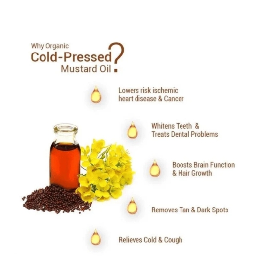 Cold Pressed Black Mustard Oil - 1L