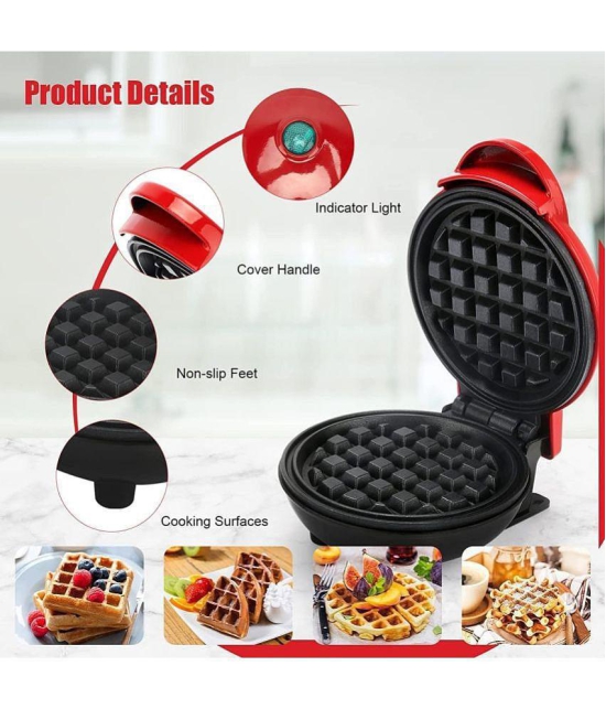 Gatih Mini Waffle Maker Waffle Iron Metal Polish Block Home Waffles Maker Machine, Waffle Maker Electric 1 no.s