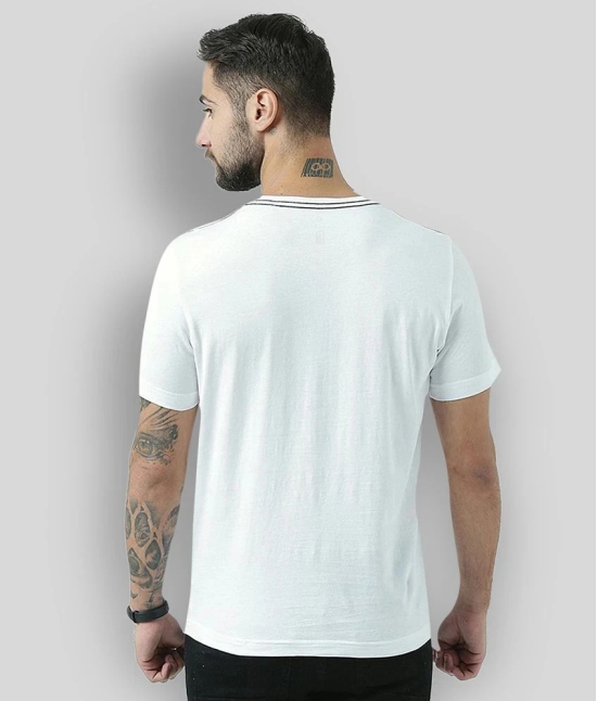 Huetrap - White Cotton Regular Fit Mens T-Shirt ( Pack of 1 ) - None