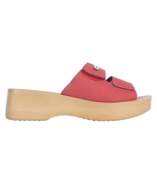 Inblu - Red Women's Slip On Heels - None