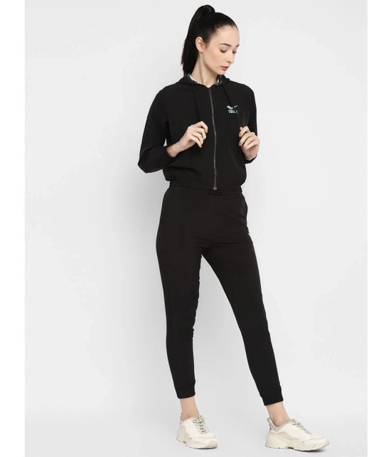 YUUKI Black Polyester Colorblock Tracksuit - Pack of 1 - None