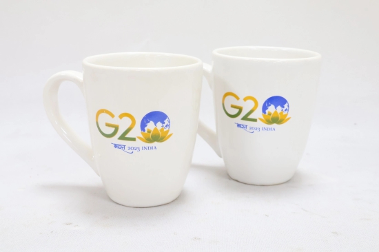 Khurja Souvenir Mug (Set of 2) White