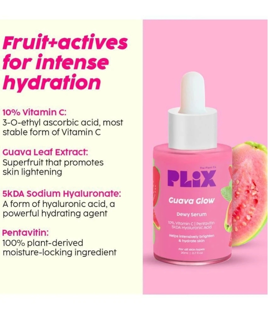 The Plant Fix Plix 10% Vitamin C Guava Face Serum for Skin Brightening, Clear & Glowing(10 ml)