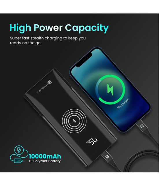 Portronics 10000 -mAh Li-Polymer Power Bank - Black