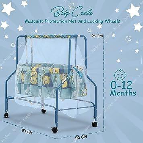 Baby Swing Cradle for Baby with Mosquito Net,