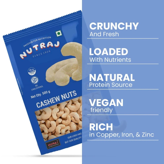 Nutraj Premium Cashew Nuts 500gm (W320)