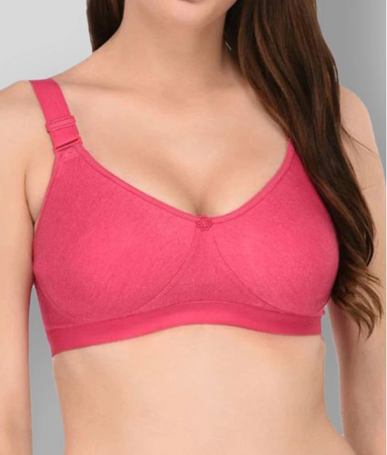 Elina - Multicolor Cotton Non - Padded Womens T-Shirt Bra ( Pack of 3 ) - 36D