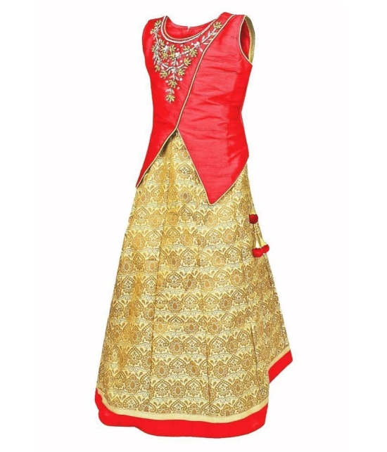 Arshia Fashions Girls Embroidered Lehenga Choli - None