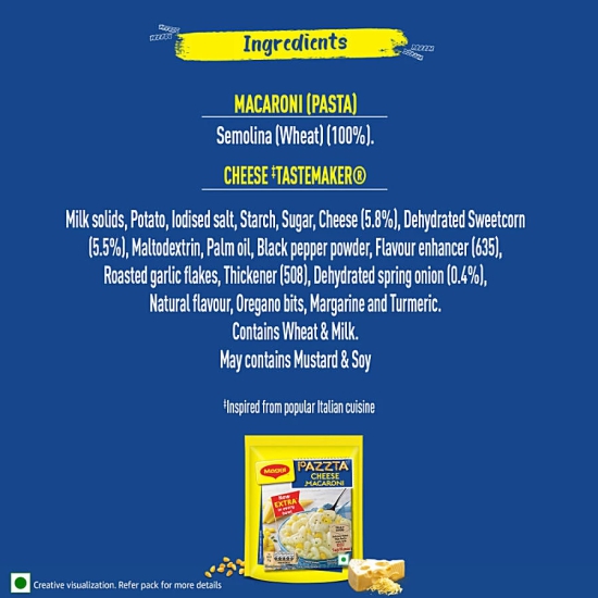 Maggi Pazzta Cheese Macaroni, 70 Gm