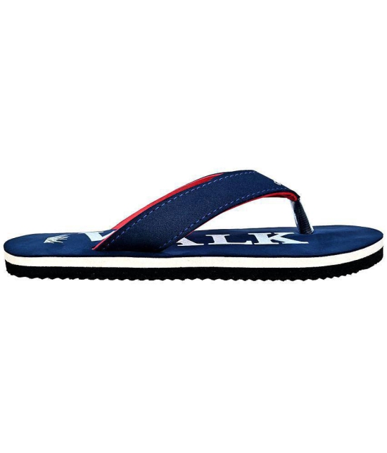 GRASS WALK - Navy Blue Men's Thong Flip Flop - None