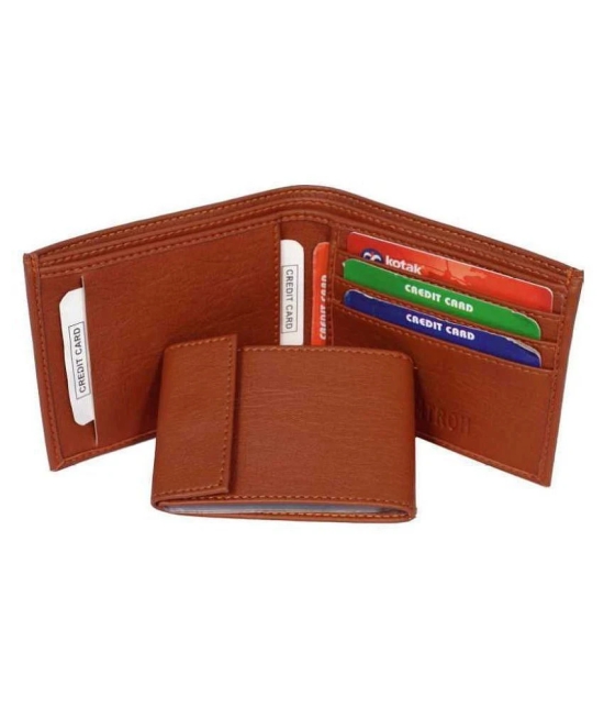 Shaphio Leather Brown Casual Regular Wallet