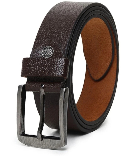 samtroh - Brown Leather Mens Formal Belt ( Pack of 1 ) - None