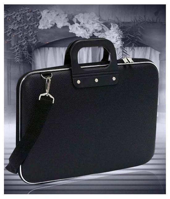 SALLOW - Black Leather Briefcase