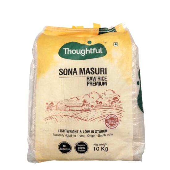 Namdhari Thoughtful Sona Masuri Raw Rice Prm, 10 Kg