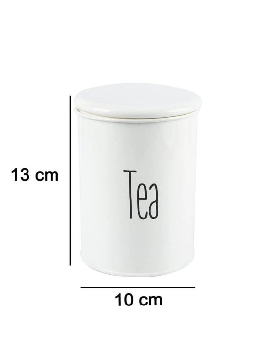 Tea Jar with Lid - (Off White, 900mL)