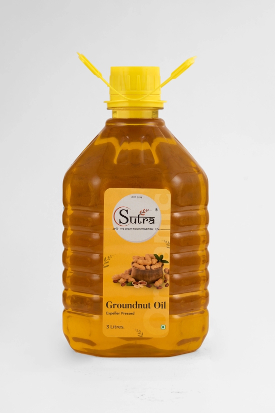 Sutra Groundnut Oil (Gold), 3 L (??????? ?????)