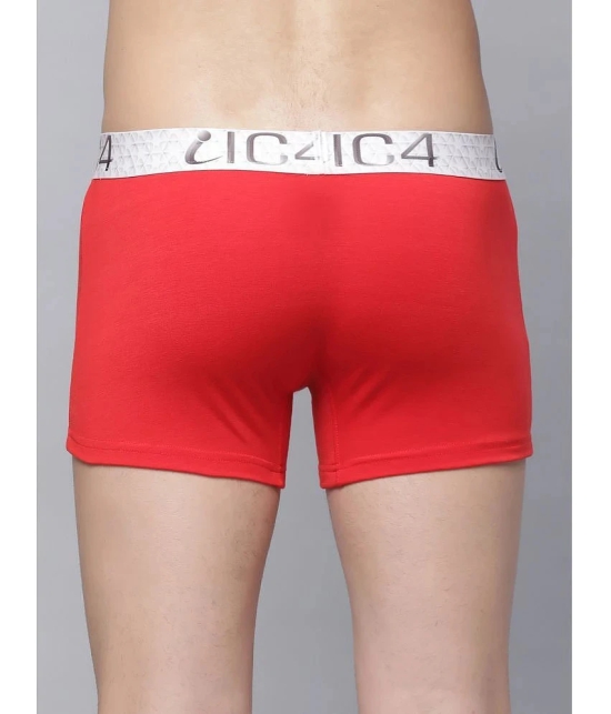 IC4 - Multicolor Cotton Blend Mens Trunks ( Pack of 2 ) - S