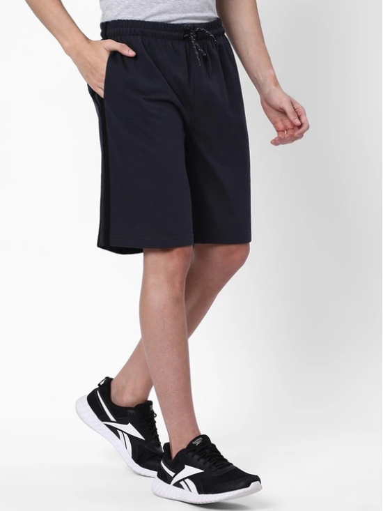 Men Mid Rise Cotton Sports Shorts