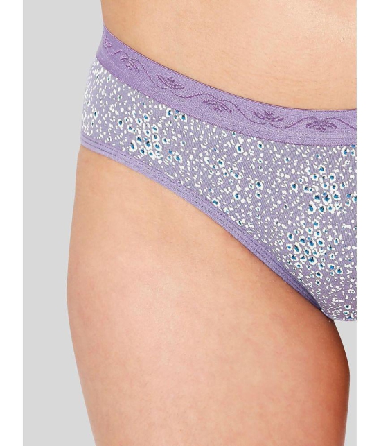 ILRASO - Purple Cotton Printed Women's Briefs ( Pack of 1 ) - None