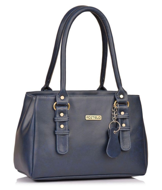 Fostelo - Blue  PU Shoulder Bag - Blue