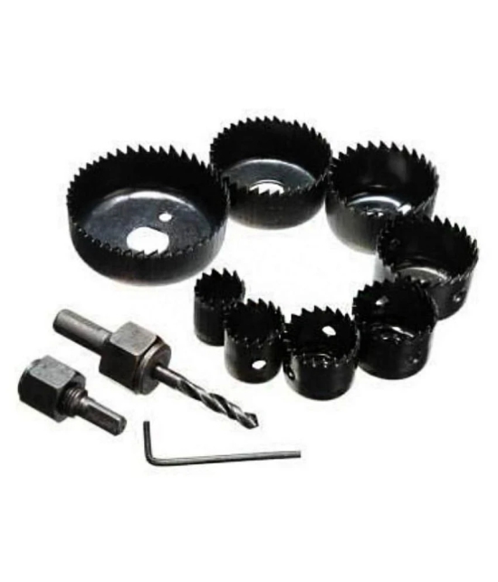 MK-Wood Hole Saw Cutting Tool Set | Carbon Steel Metal Alloys Wood Hole Saw Cutting Set (19-64mm) - 11 pcs