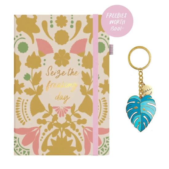 Planner and Keychain Duo-Caladium keychain / Dream.Plan.Do Planner