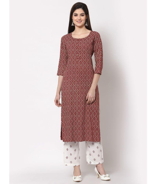 Kbz Multicoloured Rayon Kurti With Palazzo - Stitched Suit Single - None