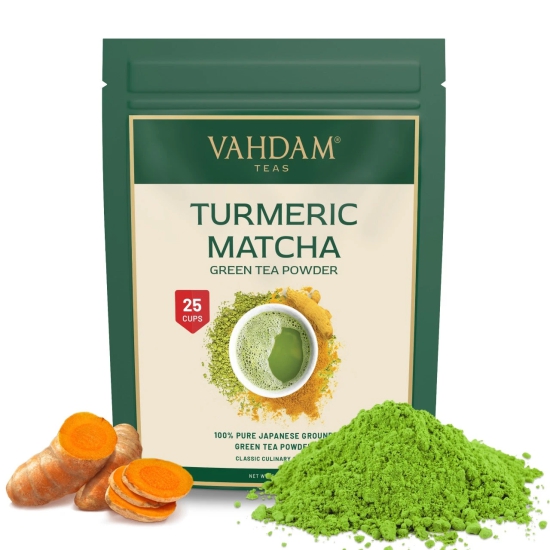 Turmeric Matcha Green Tea Powder 50 g-Turmeric Matcha Green Tea Powder, 50 g