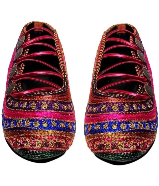 Apratim Multi Color Ethnic Footwear - None