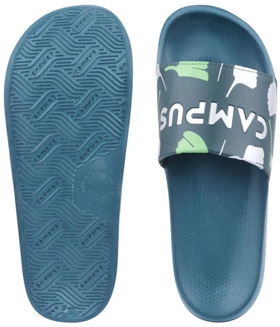 Campus - Green Mens Slide Flip Flop - None