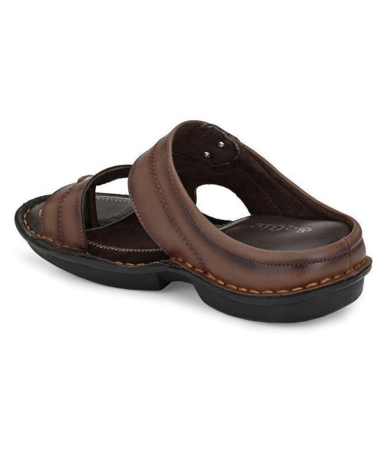 softio Brown Flip Flops - 8