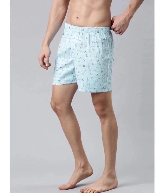 broon Blue,Navy,Multi BOXER SHORTS Cotton Mens Boxer- ( Pack of 3 ) - None