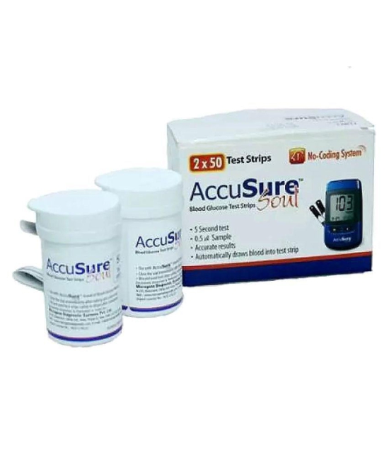 Accusure Soul 100 Test Strips Expiry June 2024