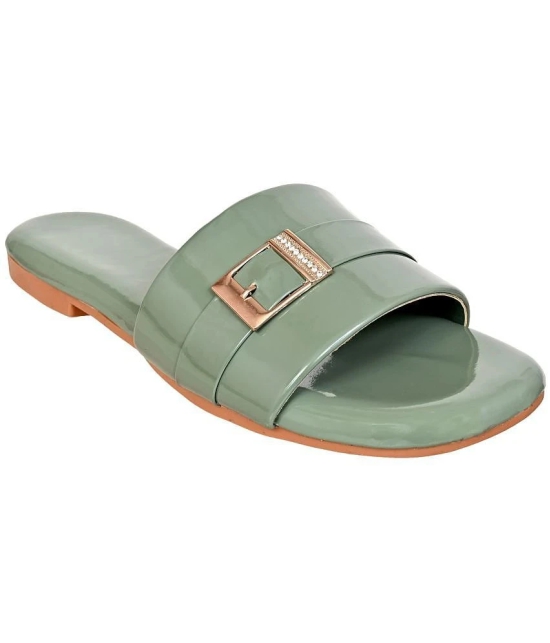 Altek - Green Womens Flats - None