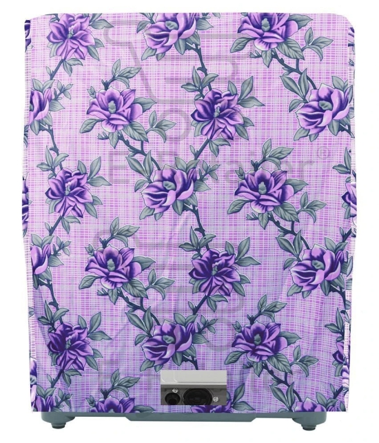 E-Retailer Single Polyester Purple Washing Machine Cover for Universal 8 kg Semi-Automatic - Purple