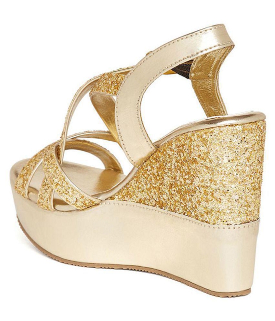 MARC LOIRE - Gold Womens Wedges Heels - 5