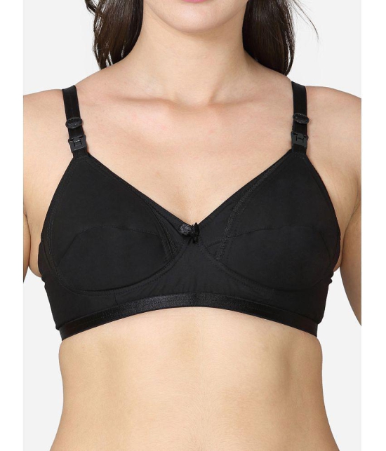 VStar - Black Cotton Non Padded Women's Everyday Bra ( Pack of 1 ) - None