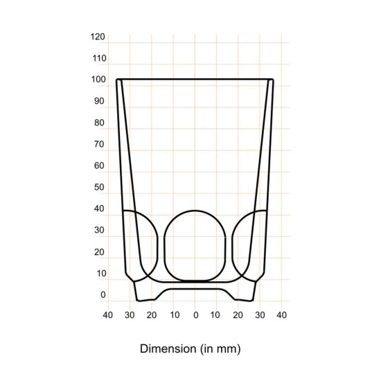 YERA T9C 265 ML India Series Glass | Set of 6 Pcs