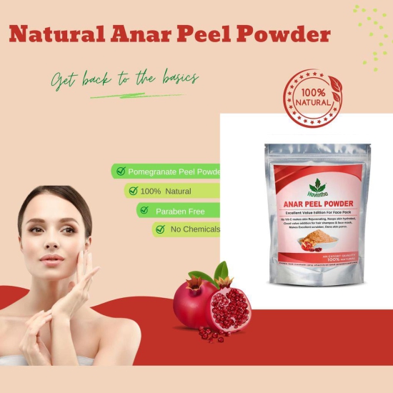 Havintha Natural Anar Chilka Powder | Pomegranate Peel Powder for Skin Care - 227gm