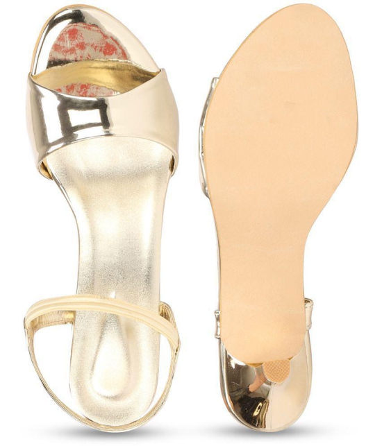 Commander - Gold Women's Sandal Heels - None