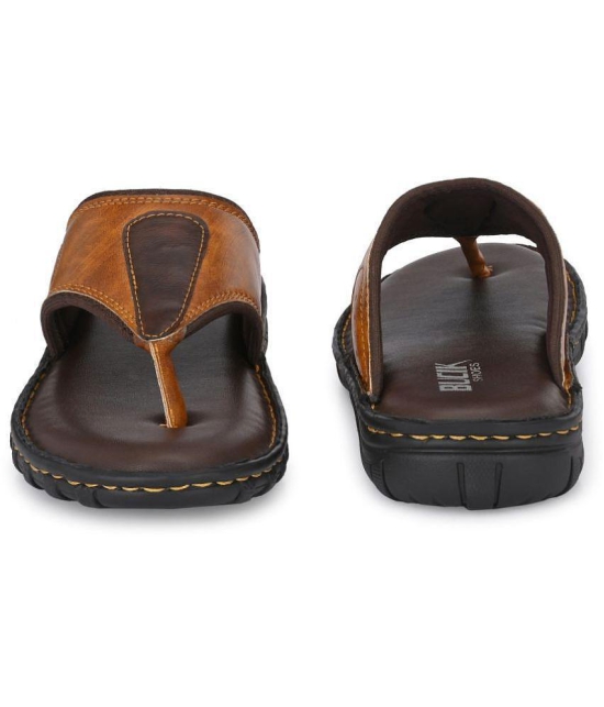 Bucik - Tan Mens Leather Slipper - None